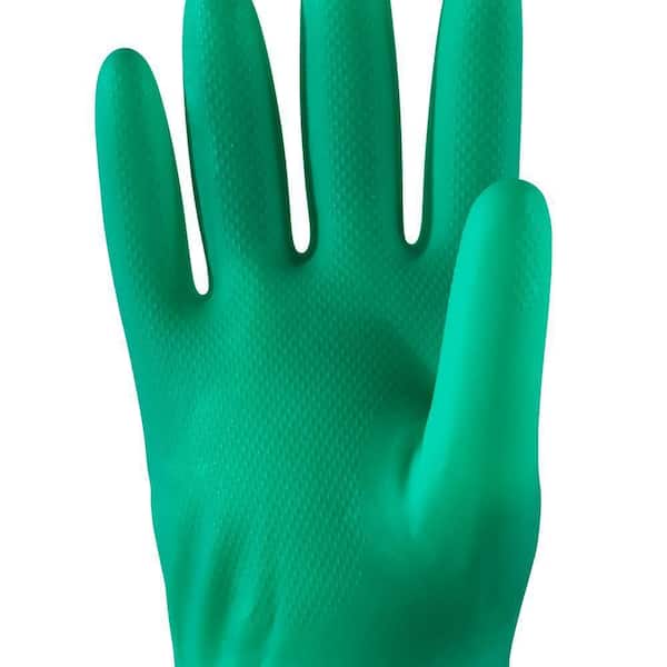 HDX Green 11 mil Reusable Nitrile Glove - L/XL 24137-012 - The