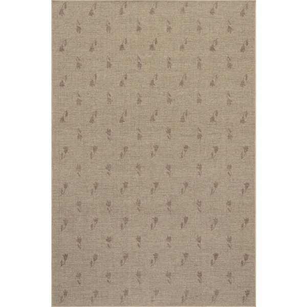 Nate Berkus x Rugs Flora Soft Floral Washable Burugndy 2 ft. x 3 ft. Indoor Area Rug