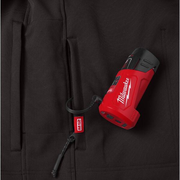 Milwaukee 204B-20M M12 Heated Toughshell Black Jacket Only - Medium