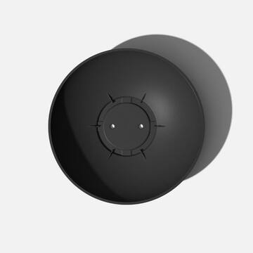 Lane Bowl 24 in. Black Plastic Round Planter