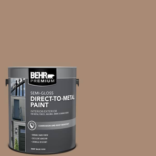 BEHR PREMIUM 1 gal. #N240-5 Rodeo Tan Semi-Gloss Direct to Metal Interior/Exterior Paint