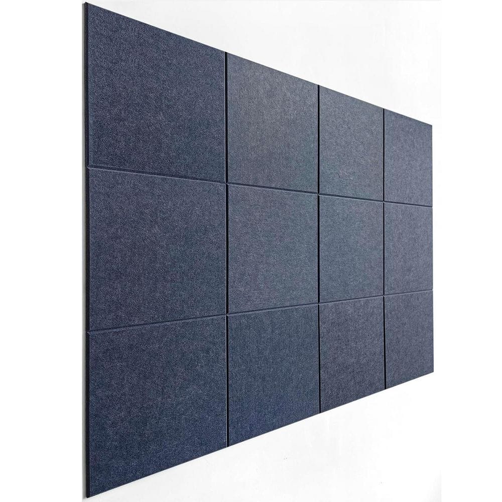 Felt Wall Tiles 47 x 35 12-Pack Denim High-Density Recycled Polyester Safe Removable Adhesive Tabs Home Office Pin Board price history on PriceWatchPro