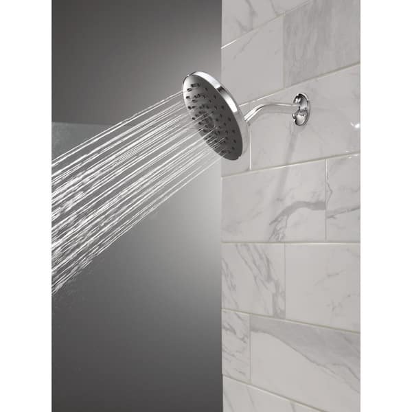 PivotPro 1-Spray Patterns 7 in. Wall Mount Fixed Shower Head in Chrome