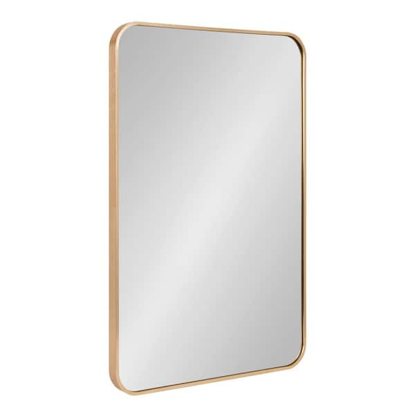 Kate and Laurel Zayda 30.00 in. H x 19.68 in. W Gold Rectangle Modern ...