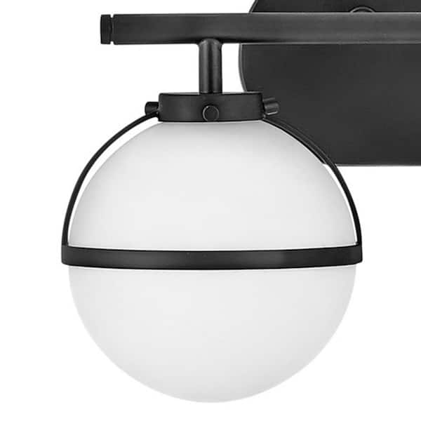HINKLEY - Hollis 15 in. 2 Light Black Vanity Light
