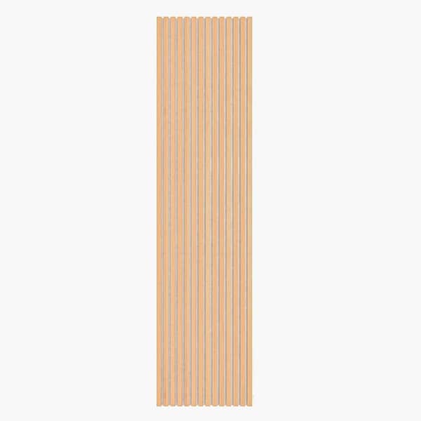 Ejoy 12.6 in. x 94 in. x 0.8 in. Acoustic Vinyl Wall Cladding Siding Board in American Oak Color (Set of 2-Piece)