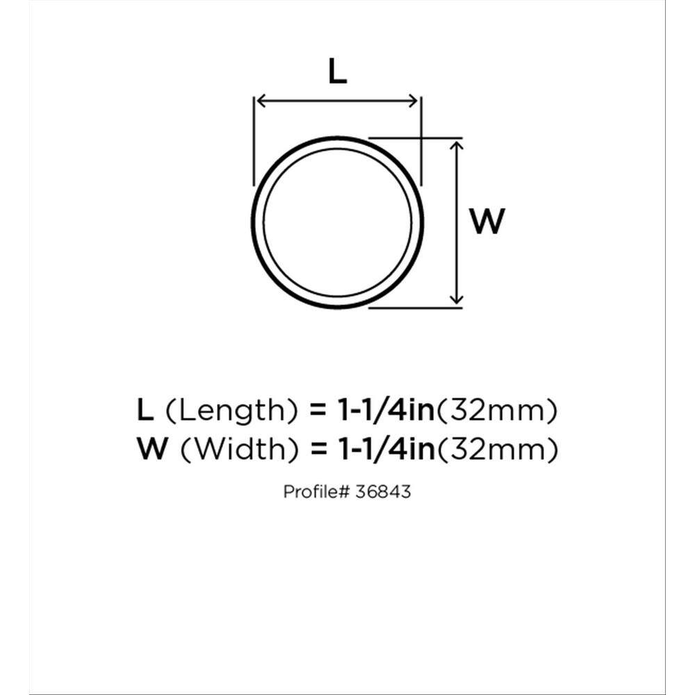 Matte Black Round Modern Cabinet Knob with Mounting Hardware