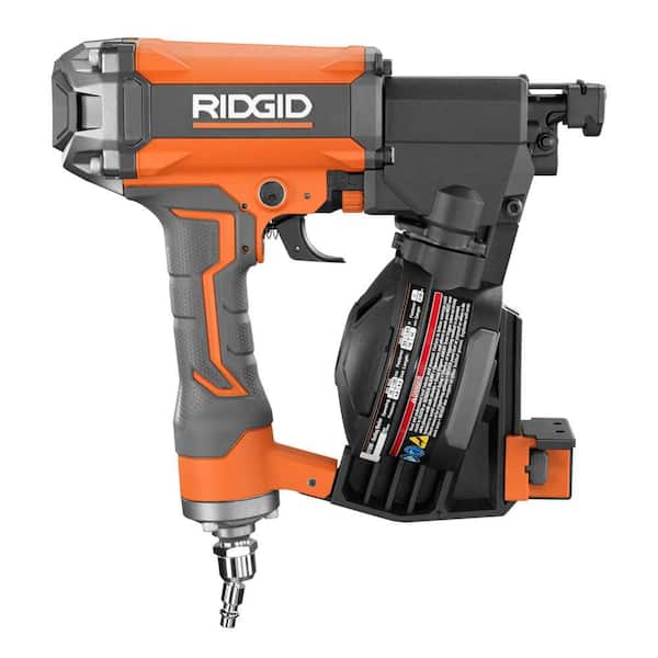 Ridgid R175RNFR5025LF 15-Degree 1-3/4 in. Coil Roofing Nailer with 1/4 in. 50 ft. Lay Flat Air Hose