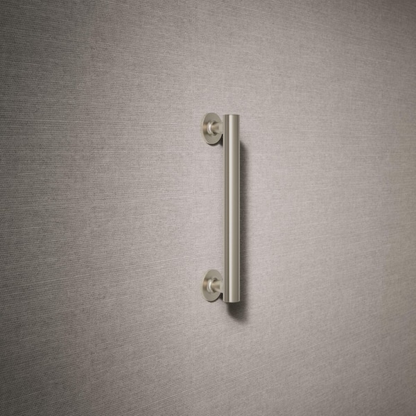 KOHLER Purist 12 in. Concealed Screw Grab Bar in Brushed Stainless