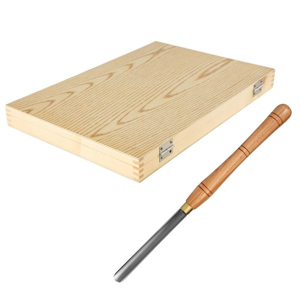 SKYSHALO 8 Piece Wood Lathe Chisel Set, HSS Steel Wood Carving & Cutting Tools for Hardwood, Includes Bonus Chisel