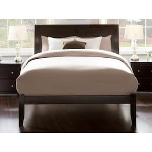 Portland Espresso Queen Platform Bed with Open Foot Board