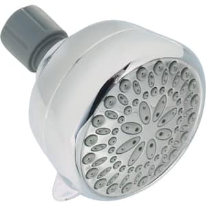 5-Spray 3.4 in. Single Wall Mount Fixed Shower Head in Chrome