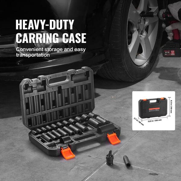 SKYSHALO 3/8 in. Impact Sockets Set 6 Point Drive Bit SKYSHALO 3/8 in. Impact Sockets Set 6 Point Drive Bit