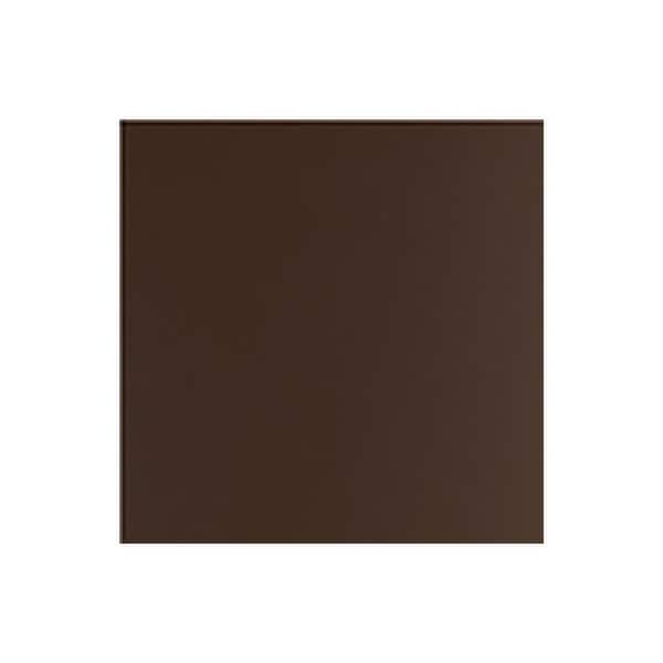 Miami 7.25 in. W x 0.625 in. D x 7.25 in. H Brown Cabinet Door Sample Dock Brown Matte