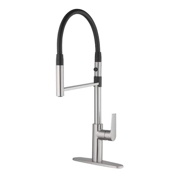 Glacier Bay Lizetta 1 Hand Pull Down Kitchen Faucet In Stainless Steel   Stainless Steel Glacier Bay Pull Down Kitchen Faucets 903 Gb11088ss 64 600 