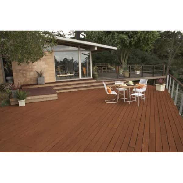 BEHR Premium 1 gal. #SC-122 Redwood Naturaltone Solid Color Waterproofing Exterior Wood Stain and Sealer