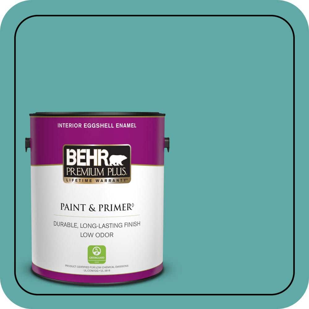 1 gal. #500D-5 Teal Zeal Eggshell Enamel Low Odor Interior Paint & Primer price history on PriceWatchPro