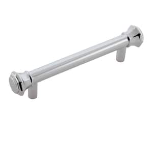 Octagon 3-1/2 in. Chrome Drawer Pull