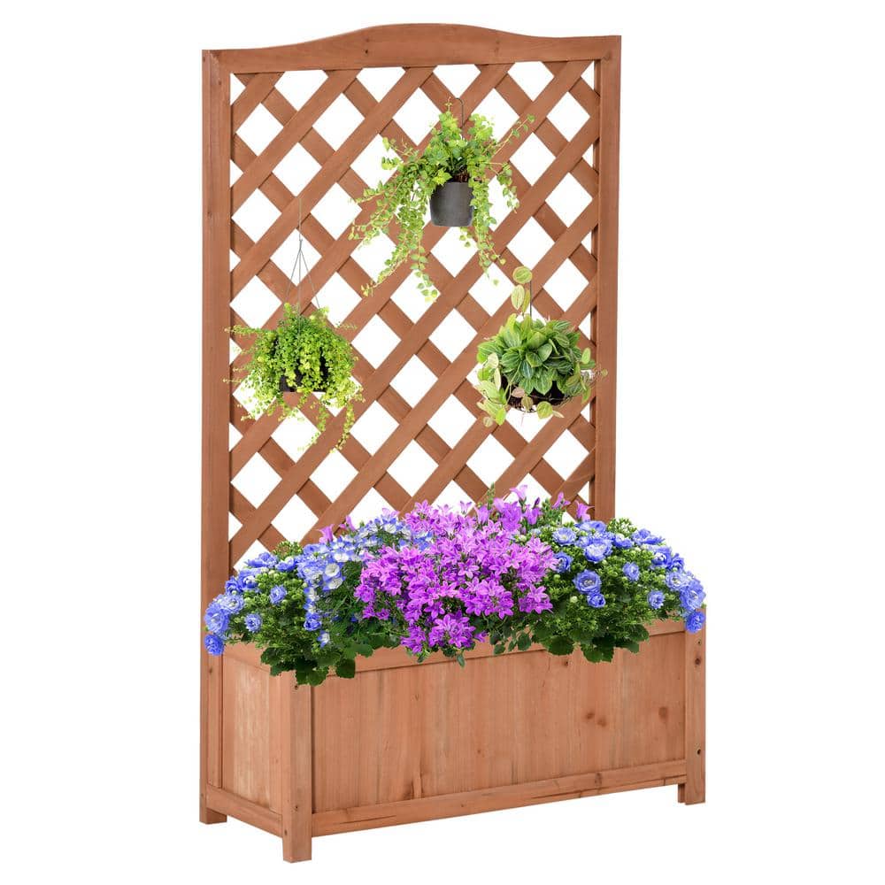 27.5 in. W Wood Outdoor Raised Beds