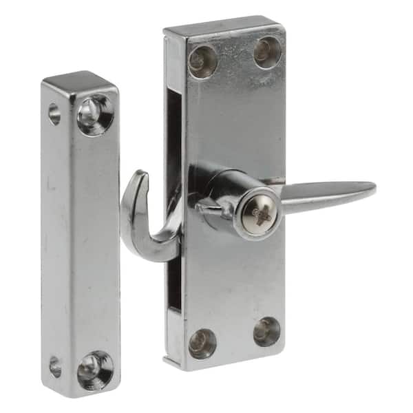 Prime-Line Sliding Screen Door Latch, Left Hand, Chrome Diecast