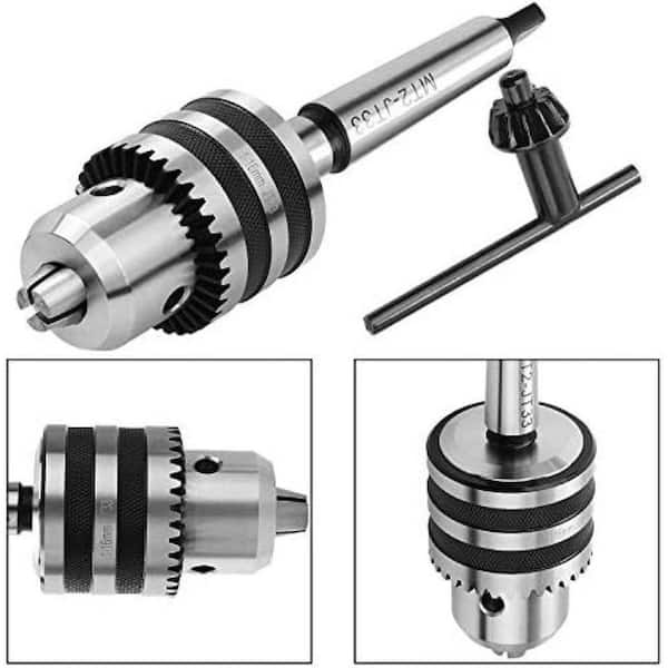1/32-5/8 High-Speed Steel MT2 Drill Chuck with JT33 Morse Taper