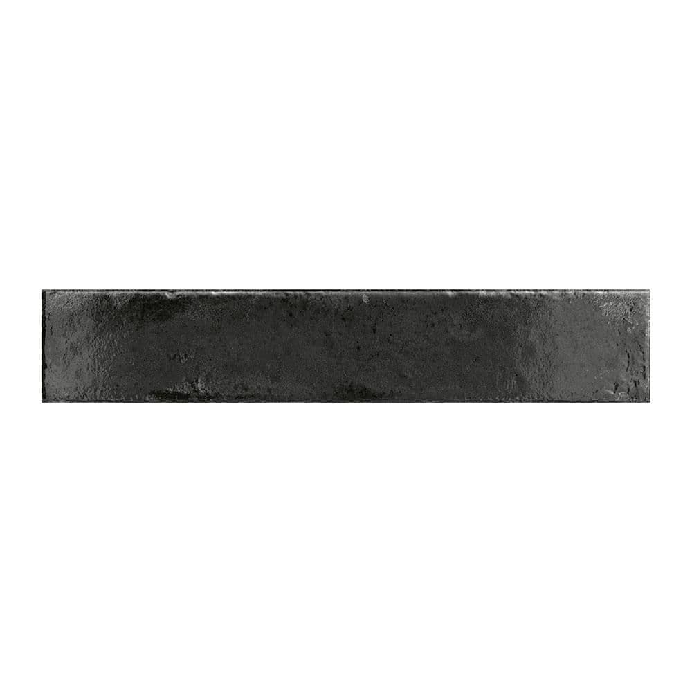 Ivox Billaire Black 3 in. x 16 in. Herringbone Glossy Porcelain Subway Wall Tile (7.1 sq. ft. /Case) price history on PriceWatchPro