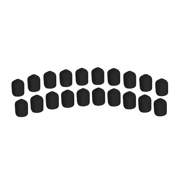 Black No Frame Shelving Hardware 20-Pack