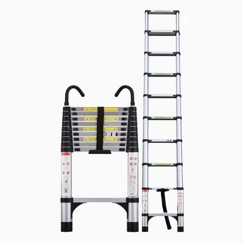 Anky 9.5 ft. Aluminium Multi-Purpose Heavy Duty Telescoping Extension Ladder with 330 lb. Load Capacity price history on PriceWatchPro