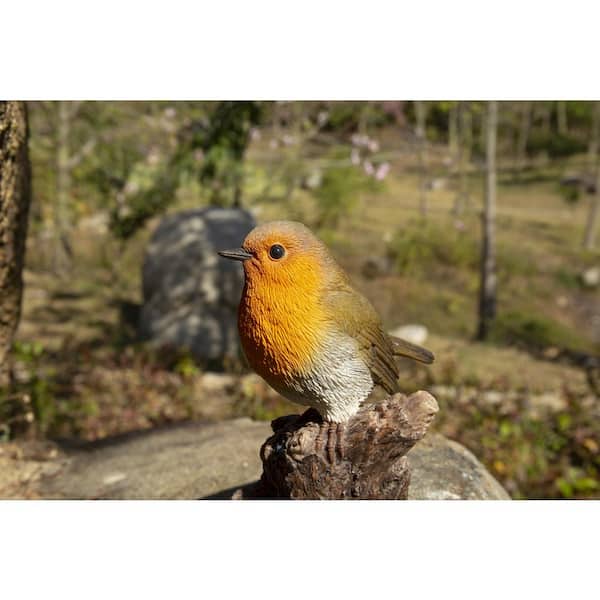 HI-LINE GIFT LTD. Motion Activated Singing Robin On Stump 87675-H
