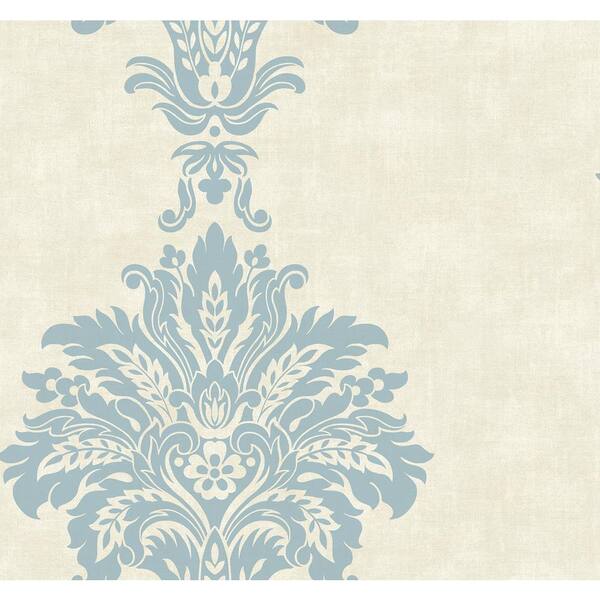 Seabrook Glitter Damask Pink Wallpaper