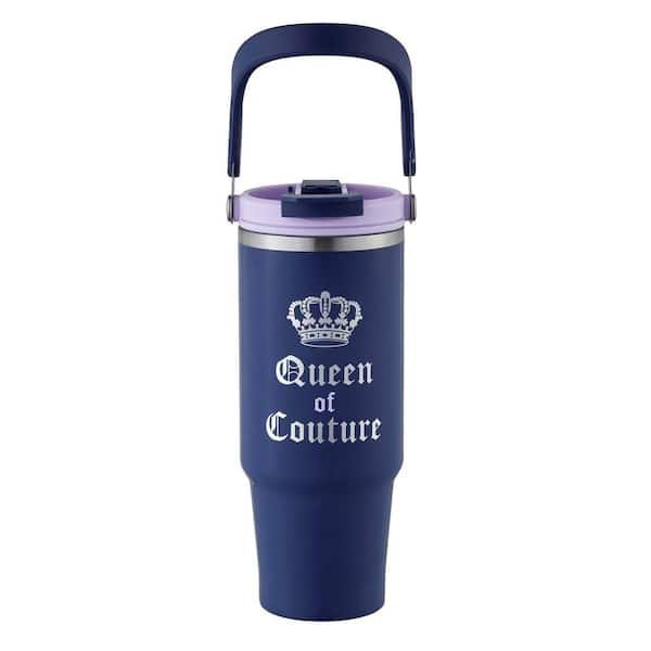 JUICY COUTURE Flip Fusion 40 oz. Navy Blue Stainless Steel Screw