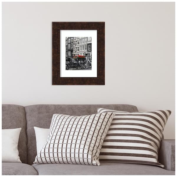 sarkom Ombord Indsigtsfuld Amanti Art William Mottled Bronze Narrow Picture Frame Opening Size 11 x 14  in. (Matted To 8 x 10 in.) A38867345478 - The Home Depot