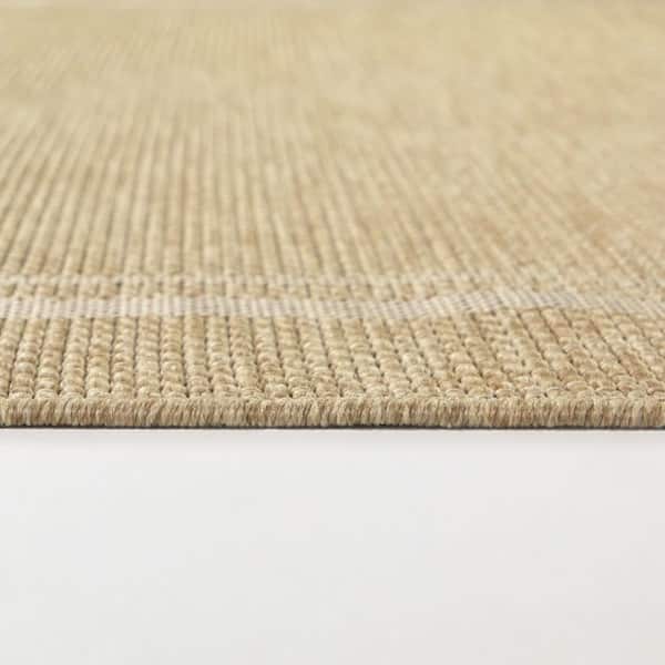 Proust Cream 5 ft. 3 in. x 7 ft. Border Indoor/Outdoor Area Rug