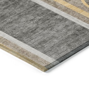 Chantille ACN532 Taupe 10 ft. x 14 ft. Machine Washable Indoor/Outdoor Geometric Area Rug