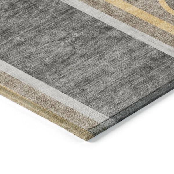 Chantille ACN532 Taupe 2 ft. 6 in. x 3 ft. 10 in. Machine Washable Indoor/Outdoor Geometric Area Rug
