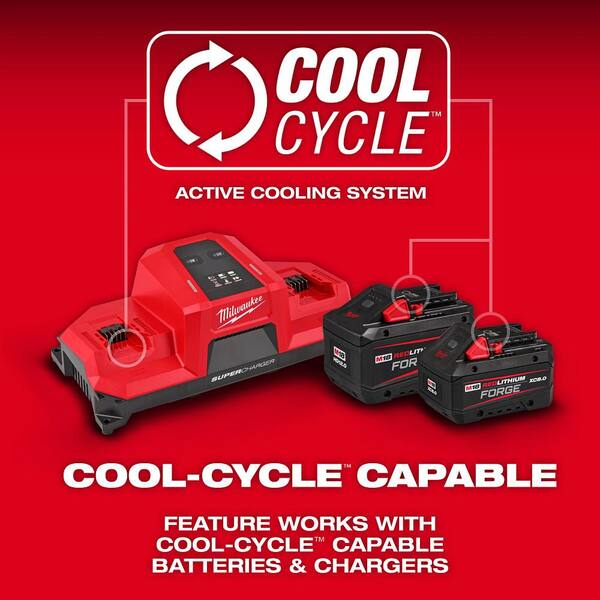 Milwaukee M18 18V Dual Bay Simultaneous Super Charger with 4 Point Mounting
