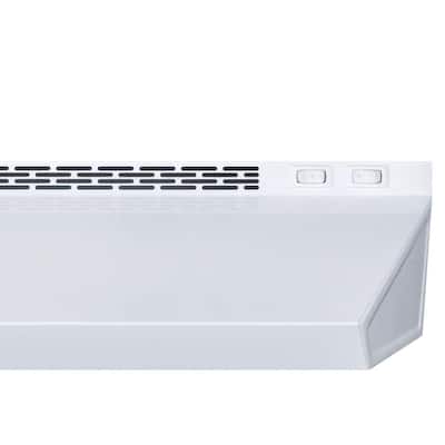 20 in. Non-Vented Range Hood in White with Cord