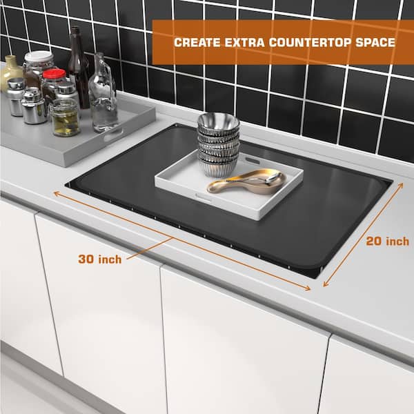 Large Induction Cooktop Protector Mat, Translucent Magnetic