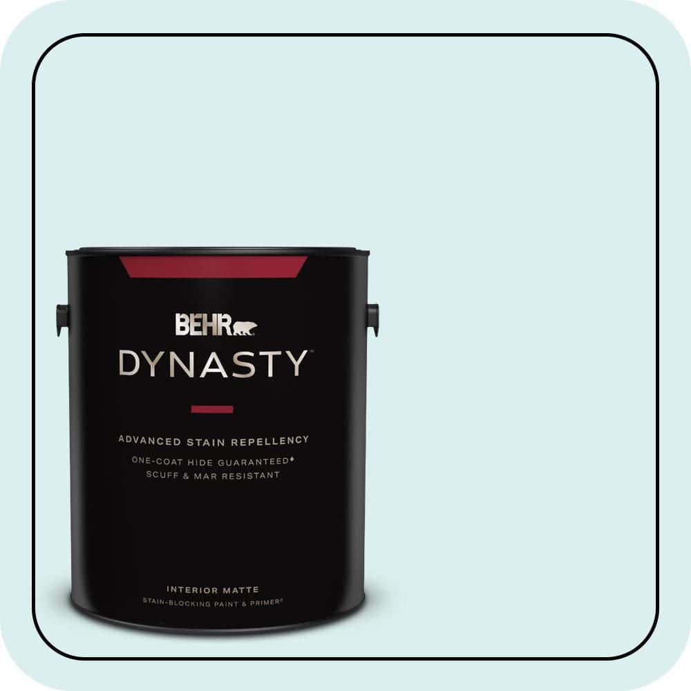 1 gal. #520C-1 Spring Rain Matte Interior Stain-Blocking Paint and Primer