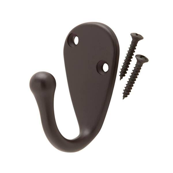 Delta Meridian Double Towel Hook In Oil Rubbed Bronze 137239 - The Home Depot
