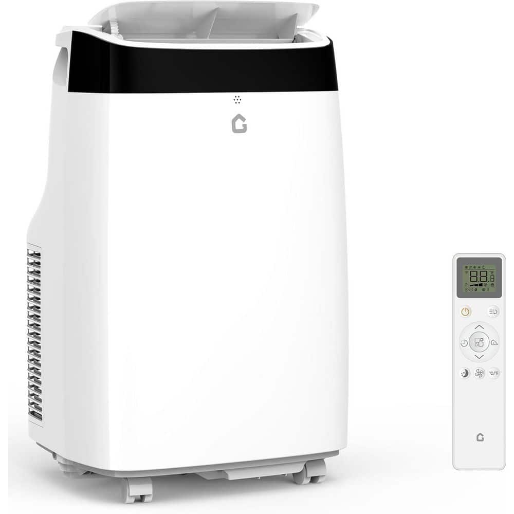 10000 BTU (DOE) 6000 BTU(SACC) Portable Air Conditioner Cools 450 sq. ft. w/ Cooling, Dehumidifier, Fan in Black & White price history on PriceWatchPro