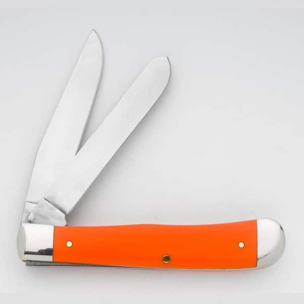 W. R. Case & Sons Cutlery Co Orange Synthetic Trapper Pocket Knife