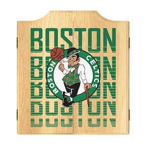 Trademark NBA Boston Celtics Wood Finish Dart Cabinet Set NBA7000