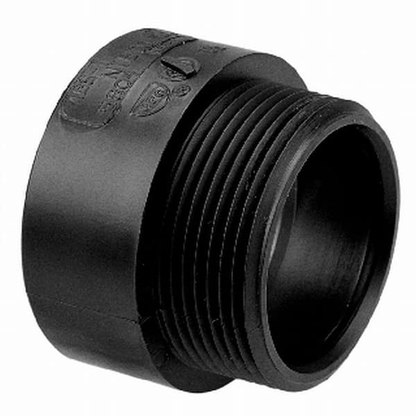 NIBCO 2 in. ABS DWV Hub x MIP Adapter