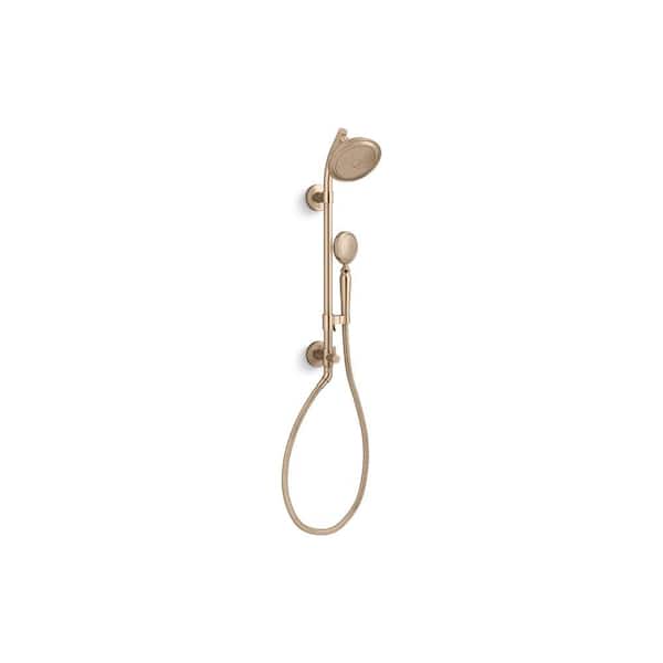 KOHLER Hydrorail-S 1.75 GPM Shower Column Kit With Artifacts in Vibrant Brushed Bronze