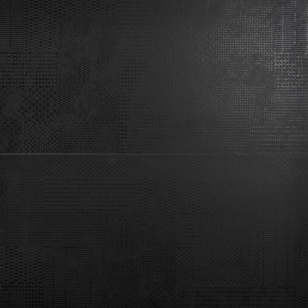 Ivy Hill Tile Papyrus Antracite Black 23.62 in. x 47.24 in. Matte