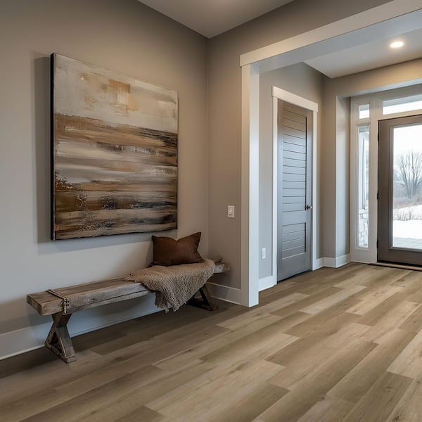 Hillside Hickory Oak 6 MIL x 6 in. x 36 in. Waterproof Click Lock Vinyl Plank Flooring (23.95 sq. ft. /case)