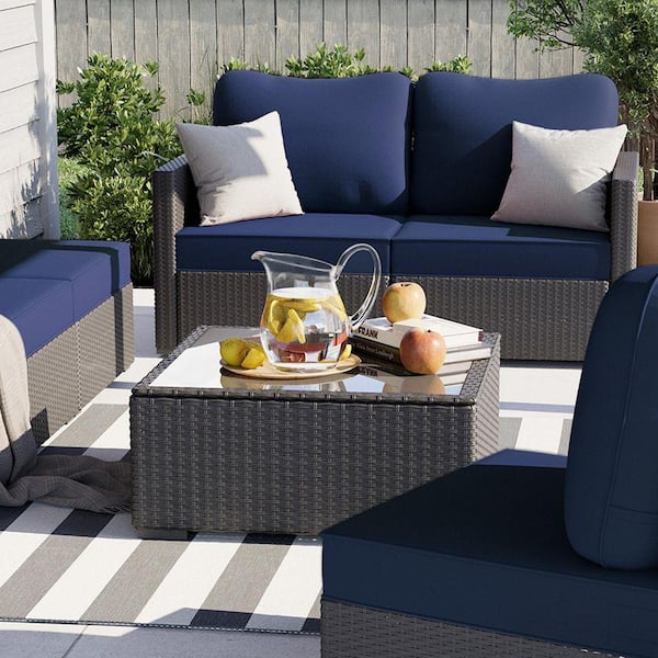 23.5 in. x 25.5 in. Outdoor Deep Seating Lounge Cushion Zipper