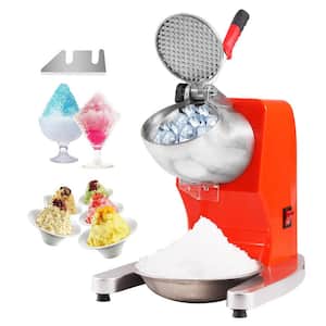 VEVOR 110V Electric Ice Shaver Crusher,300W 1450 RPM Snow Cone Maker Machine with Dual Stainless Steel Blades 210LB/H, Shaved Ice Machine with Ice