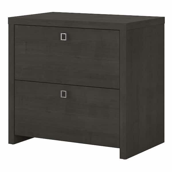 Bush Furniture Echo Charcoal Maple Lateral File Cabinet